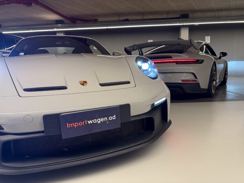 Importación de coches en Andorra, Porsche de alta gama en el showroom de Importwagen en Andorra, especializados en la importación de coches deportivos.
